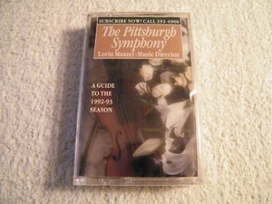 THE PITTSBURGH SYMPHONY - Guide to 1992-93 Season - Cassette Tape Sealed New - Picture 1 of 7