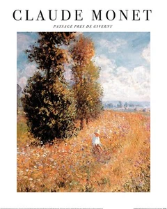 Claude Monet - Paysage Pres de Giverny - Kunstdruck - 2 Größen verfügbar - Bild 1 von 3