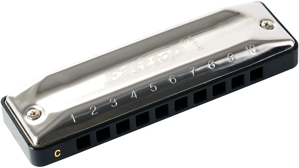 EASTTOP East top Diatonic Harmonica Key of C 10 Hole Blues Harp Mouth Organ Harmonica DE