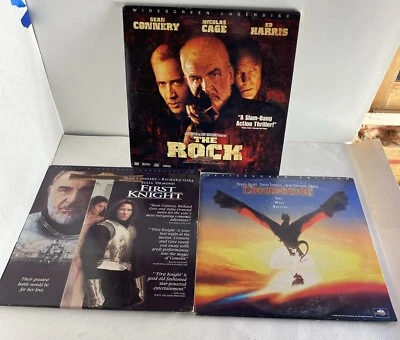 Laserdisc Sean Connery Lot Of 3 The Rock DragonHeart First Knight Nicolas Cage - Image 1 of 4