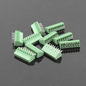 50 pz 8 poli/8 pin 2,54 mm 0,1"" PCB connettore blocco morsetto vite universale - Foto 1 di 4