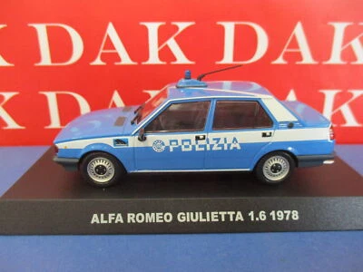 Die cast 1/43 Modellino Auto Polizia Police Alfa Romeo Giulietta 1.6 1978 - Immagine 1 di 3