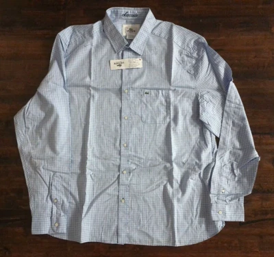 CAMISA DE VESTIR LACOSTE MANGA LARGA SLIM FIT AZUL CLARO TALLA 46 Foto 1 de 4