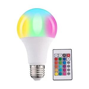 E27 RGB LED Light Bulb 16 Color Changing Magic RGBW Lamp Remote Control Colorful - Picture 1 of 12