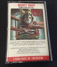Quiet Riot Condition Critical Cassette 1984