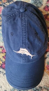 Tommy Bahama Relax Coco Martini Receta Correa Azul Marlín Logotipo Sombrero Unisex Azul - Imagen 1 de 7