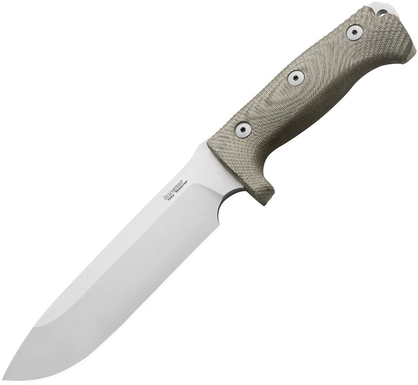 LionSTEEL M7 Green Micarta Satin Sleipner Steel Fixed Blade Knife M7CVG - Image 1 of 1