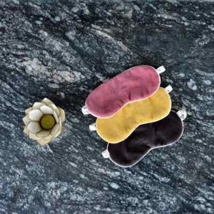 Máscara de terciopelo para dormir cubierta nocturna máscara para dormir para mujeres hombres descanso relajación - Imagen 1 de 11