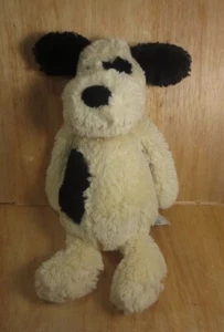 Jellycat Bashful Puppy Dog Plush Cream Black Spot Stuffed Animal Small 11" - Picture 1 of 14
