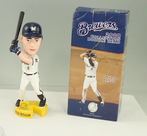 2008 Milwaukee Brewers Ryan Braun Bobblehead In Box Cover