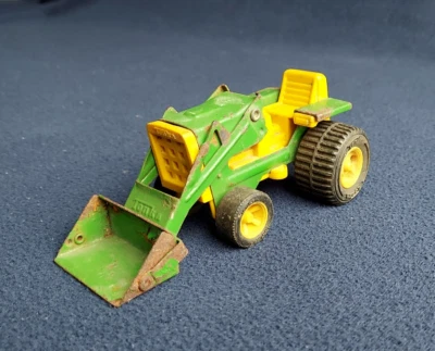 Vintage Tonka Tractor with Front Loader 1970's Metal Green & Yellow - Image 1 of 4