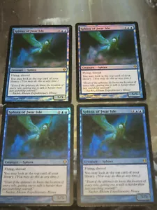MTG Zendikar - FOIL Sphinx of Jwar Isle 4x LP/MP - Picture 1 of 1