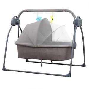 Electric Baby Bassinet Swing Bed Bedside Sleeper Baby Crib Ideal Baby Gift - Picture 1 of 8