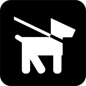 Leashed Pets International Symbol Window Wall Vinyl Decal Sticker - Picture 1 of 5