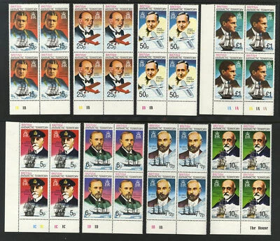 M5470 Territorio Antártico Británico 1973 SG44/58 - Bloques definitivos de 4 Foto 1 de 2