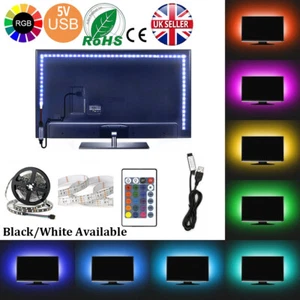 4M 5V LED STRIP LIGHT SMD5050 RGB USB IR REMOTE CONTROLLER TV PC KITCHEN BACK - Picture 1 of 16
