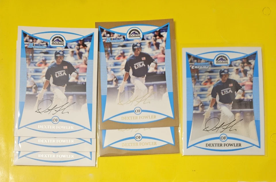 (6) 2008 Bowman Draft Prospects (Base Chrome Gold) #BDPP75 Dexter Fowler - Image 1 of 1