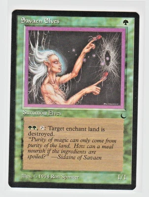 Magic the Gathering ~ MTG ~ 1x Savaen Elves ~  M/NM ~ THE DARK - Image 1 of 2