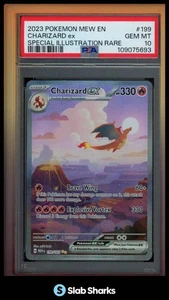2023 POKEMON 151 MEW EN #199/165 CHARIZARD EX SPECIAL ILLUSTRATION RARE PSA 10 - Bild 1 von 4