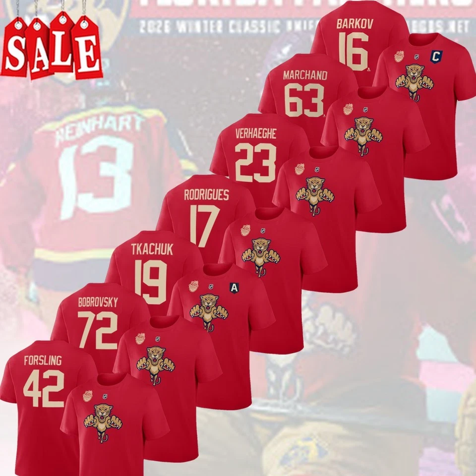 Florida Panthers 2026 NHL Clásico de Invierno Nombre y Número Jugador: Barkov, Marchand Foto 1 de 2
