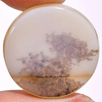 16.00 Cts 100% Natural Supreme Dendritic Quartz Cabochon 23 mm Loose Gemstone DQ - Image 1 of 2