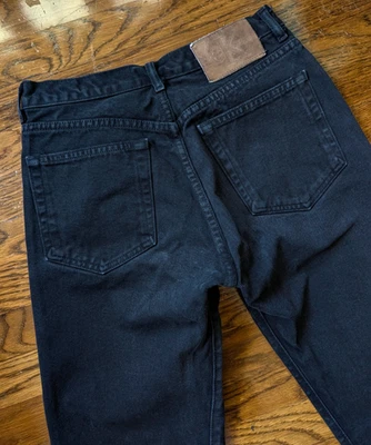 Vintage Calvin Klein Jeans Womens 7 28x29 Straight Leg Denim Black Made USA 90s - Image 1 of 4