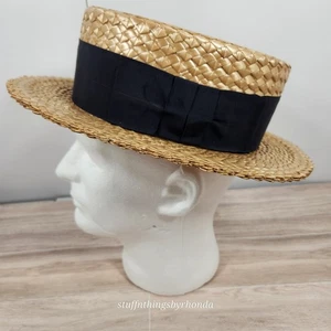 Vintage 1920s-40s Stetson Special Boater Hat John B Stetson Co Atlanta - Picture 1 of 20