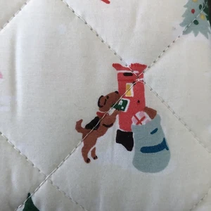 Nuevo edredón y fundas Cath Kidston London de lujo Queen lindos perros vacaciones - Imagen 1 de 12