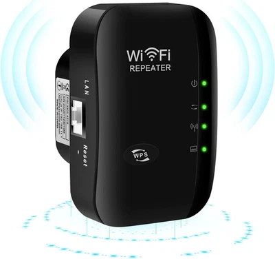 WiFi Signal Repeater Extender Range Booster Internet Network Amplifier 300Mbps - Image 1 of 4
