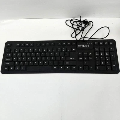 Sungwoo Wired USB Flexible Silicone Keyboard - Image 1 of 3