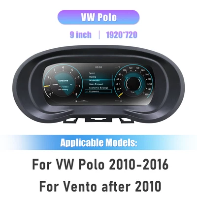 10.25IN Gauges Cluster Speedometer Dashboard For Volkswagen Polo 6R 2009-2016 - Image 1 of 4