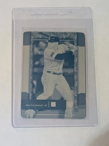 💎 2024 Topps Museum Collection Jasson Domínguez Printing Plate Cyan #/1 - Imagen 1 de 2