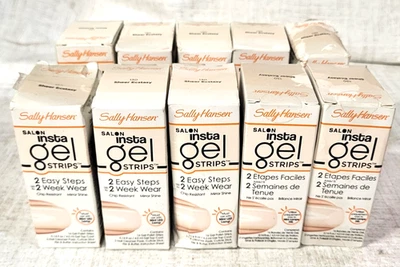 VENTA AL POR MAYOR TIRAS DE GEL INSTA Sally Hansen Kit de 4 piezas ~ 130 ÉXTASIS TRANSPARENTE ~ LOTE DE 10 Foto 1 de 2