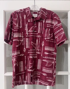 Quicksilver Waterman Collection Button Up Short Sleeve Tropical Size Medium NWOT - Picture 1 of 6