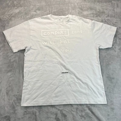 Camiseta Comfort Zone Will Kill You para hombre talla XL beige cuello redondo Foto 1 de 4