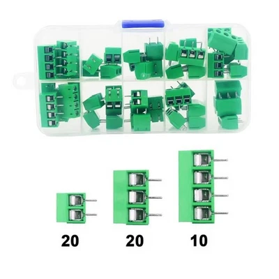 0.2" Pitch Terminal Block 5.0mm Screw Terminal Plastic Material Quick Connection - Image 1 of 4