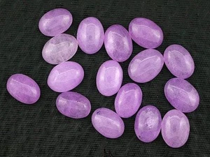 Twelve 6x4 6mm x 4mm Oval Purple Jade Cabochon Gem Stone Gemstone pjc15 - Picture 1 of 1