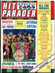 MAG: HIT PARADER NOVEMBER 1967 BEATLES JEFFERSON AIRPLANE VG - Picture 1 of 1