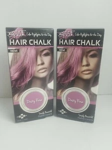 Splat Dusty Rose Hair Chalk Temporary Pink Pastel Hair Color Highlights Lot Of 2 - Picture 1 of 4
