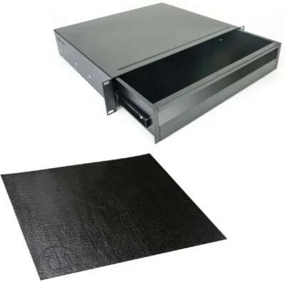 Adam Hall  874E02A ERGO 2 HE Aluminium Rackschublade 19" incl. Anti-Rutschmatte - Bild 1 von 4