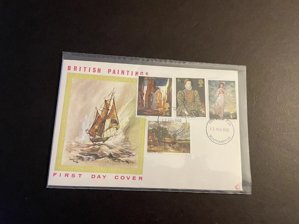 Great Britain 1968 FDC +UK Paintings SG#771-4 +Classic Painting Cachet - Image 1 of 1