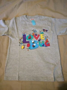 Kids 7T T-shirt Gray with Love Bug Print 277461 - Picture 1 of 1