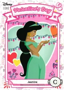 2024 Kakawow Disney Festivals JOY #HLDJBWE02 Base 1 C Valentines Jasmine Aladdin - Picture 1 of 2