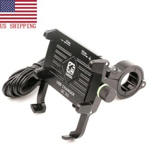 Motorcycle Bike ATV Cell Phone GPS Handlebar Mount Holder W/ USB - Foto 6
