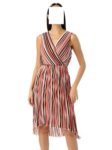 Alba Moda Plissee Kleid gestreift Gr. 44 0922120720 (G) - Bild 1 von 8
