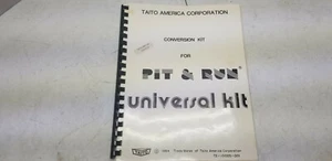 Pit and Run Conversion Kit Manual Taito 1984 arcade video game manual #4441 - Picture 1 of 1