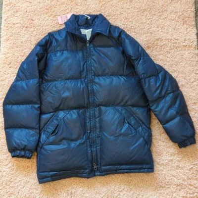 Abrigo acolchado de plumón azul vintage Kmart M Foto 1 de 4