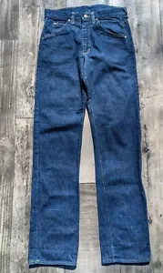 VTG Mens 70s Lee Riders 200 0147 Jeans USA Talon 42 Mirror 30x34 Actual 32x35 - Picture 1 of 13