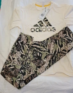 Adidas Disney The Lion King Girls Legging Tshirt XL M Set - Picture 1 of 7