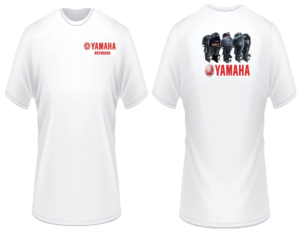 Camisetas fuerabordas Yamaha rojas con logotipo Foto 1 de 1